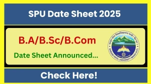 SPU Date Sheet 2025 Announced @ spumandi.ac.in Details Here