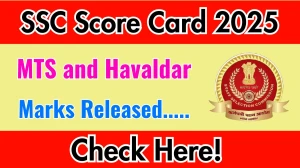 SSC MTS and Havaldar Score Card 2025 Announced. Direct Link to Check SSC MTS and Havaldar Marks 2025 ssc.gov.in SSC MTS and Havaldar Score Card 2025 Announced. Direct Link to Check SSC MTS and Havaldar Marks 2025 ssc.gov.in
