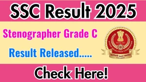SSC Stenographer Grade C Skill Test Result 2025 Announced. Direct Link to Check SSC Stenographer Grade C Result 2025 ssc.gov.in SSC Stenographer Grade C Skill Test Result 2025 Announced. Direct Link to Check SSC Stenographer Grade C Result 2025 ssc.gov.in