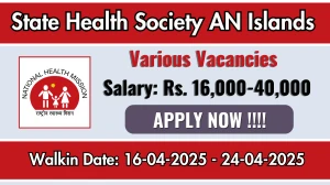 State Health Society AN Islands Recruitment 2025 – Walk in for 19 Driver, Lab Assistant, More Posts State Health Society AN Islands Recruitment 2025 – Walk in for 19 Driver, Lab Assistant, More Posts