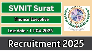 SVNIT Surat Finance Executive Recruitment 2025 - Apply Offline SVNIT Surat Finance Executive Recruitment 2025 - Apply Offline