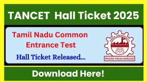 TANCET Hall Ticket 2025 Out Download @ tancet.annauniv.edu Check TANCET Date