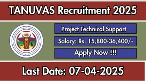 TANUVAS Project Technical Support Recruitment 2025 - Apply Offline TANUVAS Project Technical Support Recruitment 2025 - Apply Offline