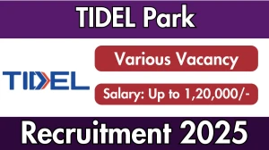 TIDEL Park Recruitment 2025 - Apply Online for 19 Executive Assistant, Executive Engineer and More Posts TIDEL Park Recruitment 2025 - Apply Online for 19 Executive Assistant, Executive Engineer and More Posts