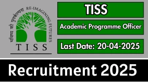 TISS Academic Programme Officer Recruitment 2025 - Apply Offline