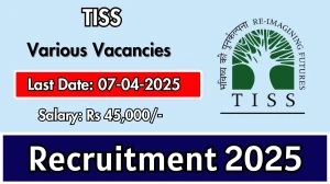 TISS Research and Documentation Officer Recruitment 2025 - Apply Online for 1 Posts