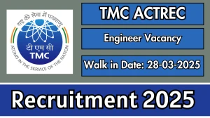 TMC ACTREC Engineer Recruitment 2025 – Walk in TMC ACTREC Engineer Recruitment 2025 – Walk in