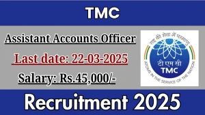 TMC Assistant Accounts Officer Recruitment 2025 - Apply Offline