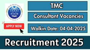 TMC Consultant Recruitment 2025 – Walk in for 5 Posts