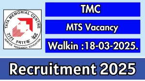 TMC MTS Recruitment 2025 – Walk in