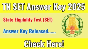 TN SET Answer Key 2025 Available for the Download Answer Key PDF at trb.tn.gov.in