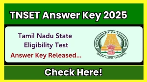 TNSET Answer Key 2025 Out for the Download Answer Key PDF at trb.tn.gov.in