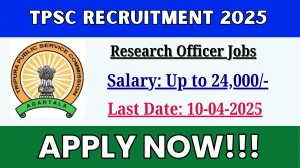 TPSC Research Officer Recruitment 2025 - Apply Online