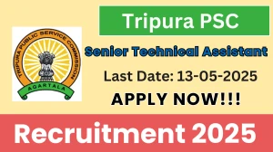 Tripura PSC Senior Technical Assistant Recruitment 2025 - Apply Online Tripura PSC Senior Technical Assistant Recruitment 2025 - Apply Online