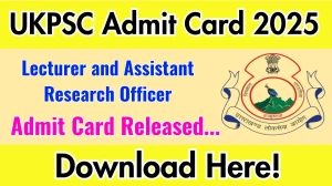 UKPSC Polytechnic Lecturer Admit Card 2025 OUT psc.uk.gov.in