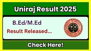Uniraj Result 2025 Released at uniraj.ac.in Direct Link to Download 6th Semester Result