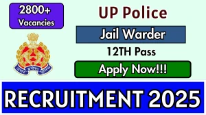 UP Police Jail Warder Recruitment 2025 - Apply Online for 2833 Posts