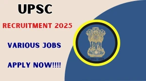 UPSC Lecturer Recruitment 2025 - Apply Online for 4 Posts