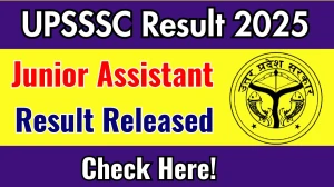 UPSSSC Junior Assistant Result 2025 Announced. Direct Link to Check UPSSSC Junior Assistant Result 2025 upsssc.gov.in