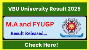 VBU Result 2025 Released at vbu.ac.in Direct Link to Download 1st and 2nd Semester Result VBU Result 2025 Released at vbu.ac.in Direct Link to Download 1st and 2nd Semester Result