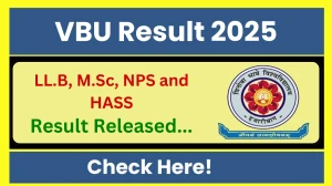 VBU Result 2025 Released at vbu.ac.in Direct Link to Download 2nd and 4th Sem Result