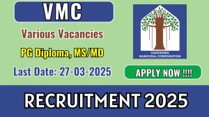VMC Physician, Anesthetist and Other Recruitment 2025 - Apply Online for 13 Posts