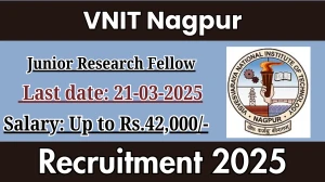 VNIT Nagpur Junior Research Fellow Recruitment 2025 - Apply Online VNIT Nagpur Junior Research Fellow Recruitment 2025 - Apply Online