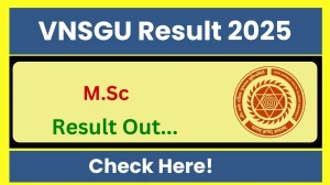 VNSGU Result 2025 Released at vnsgu.ac.in Direct Link to Download 3rd Semester Result