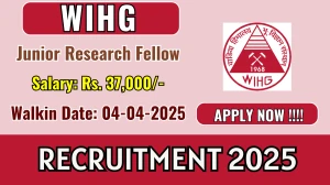 WIHG Junior Research Fellow Recruitment 2025 – Walk in
