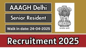 AAAGH Delhi Senior Resident Recruitment 2025 – Walk in for 12 Posts