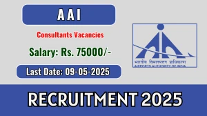 AAI Consultants Recruitment 2025 - Apply Offline for 3 Posts Before May 09 AAI Consultants Recruitment 2025 - Apply Offline for 3 Posts Before May 09