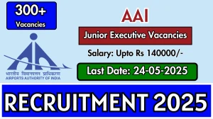 AAI Junior Executive ATC Recruitment 2025 - Apply Online for 309 Posts Before May 24 AAI Junior Executive ATC Recruitment 2025 - Apply Online for 309 Posts Before May 24