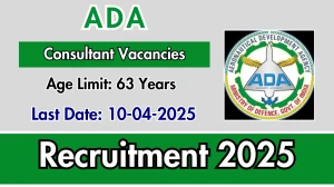 ADA Consultant Recruitment 2025 - Apply Offline for 05 Consultant Posts ADA Consultant Recruitment 2025 - Apply Offline for 05 Consultant Posts