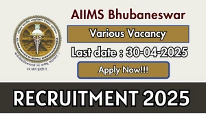 AIIMS Bhubaneswar Data Entry Operator Recruitment 2025 - Apply Offline for 06 Posts Before April 30