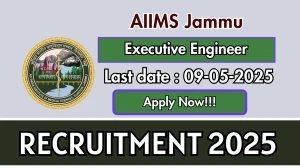 AIIMS Jammu Executive Engineer Recruitment 2025 - Apply Online for 01 Posts