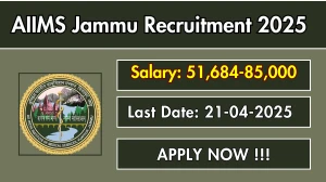AIIMS Jammu Technical Assistant, Medical Physicist Recruitment 2025 - Apply Online for 02 Posts Before April 21 AIIMS Jammu Technical Assistant, Medical Physicist Recruitment 2025 - Apply Online for 02 Posts Before April 21