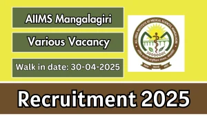 AIIMS Mangalagiri Recruitment 2025 - Walk in for 04 Doctor, Nurse and More Posts