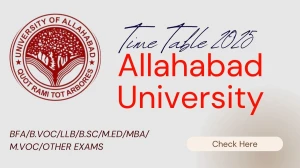 Allahabad University Time Table 2025 Announced @ allduniv.ac.in Details Here Allahabad University Time Table 2025 Announced @ allduniv.ac.in Details Here