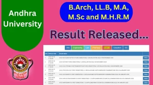 Andhra University Result 2025 Out at andhrauniversity.edu.in Direct Link to Download 1st, 3rd, 4th and 5th Semester Result