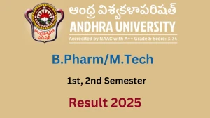 Andhra University Result 2025 Released at andhrauniversity.edu.in Direct Link to Download 2nd, 3rd, 7th Semester Result