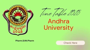 Andhra University Time Table 2025 Announced @ andhrauniversity.edu.in Details Here