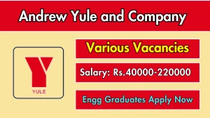 Andrew Yule and Company Recruitment 2025 - Apply Online for 14 Assistant Manager, Assistant Engineer and More Posts Before April 30 Andrew Yule and Company Recruitment 2025 - Apply Online for 14 Assistant Manager, Assistant Engineer and More Posts Before April 30