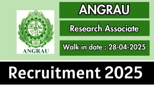 ANGRAU Research Associate Recruitment 2025 – Walk in