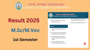 ANU Result 2025 Released at nagarjunauniversity.ac.in Direct Link to Download 1st Semester Result ANU Result 2025 Released at nagarjunauniversity.ac.in Direct Link to Download 1st Semester Result