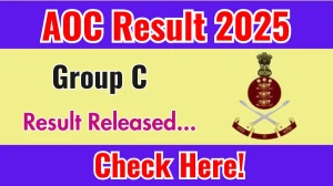 AOC Result 2025 Announced. Direct Link to Check AOC Group C Result 2025 aocrecruitment.gov.in AOC Result 2025 Announced. Direct Link to Check AOC Group C Result 2025 aocrecruitment.gov.in