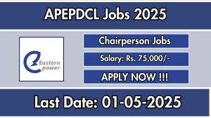 APEPDCL Chairperson Recruitment 2025 - Apply Offline Before May 01 APEPDCL Chairperson Recruitment 2025 - Apply Offline Before May 01
