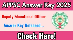 APPSC Deputy Educational Officer Answer Key 2025 Available for the Download Answer Key PDF at psc.ap.gov.in APPSC Deputy Educational Officer Answer Key 2025 Available for the Download Answer Key PDF at psc.ap.gov.in
