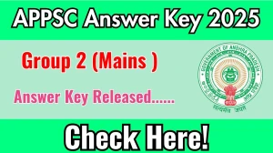 APPSC Group 2 Mains Final Answer Key 2025 Available for the Download Answer Key PDF at psc.ap.gov.in APPSC Group 2 Mains Final Answer Key 2025 Available for the Download Answer Key PDF at psc.ap.gov.in