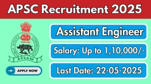 APSC Assistant Engineer Recruitment 2025 - Apply Online for 7 Posts Before May 22