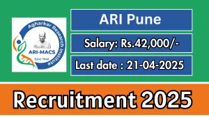 ARI Pune Senior Project Associate Recruitment 2025 - Apply Online for 01 Posts Before April 21